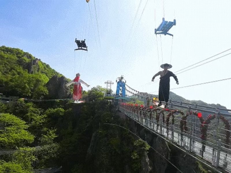 安徽省芜湖市马仁奇峰景区飞天威亚